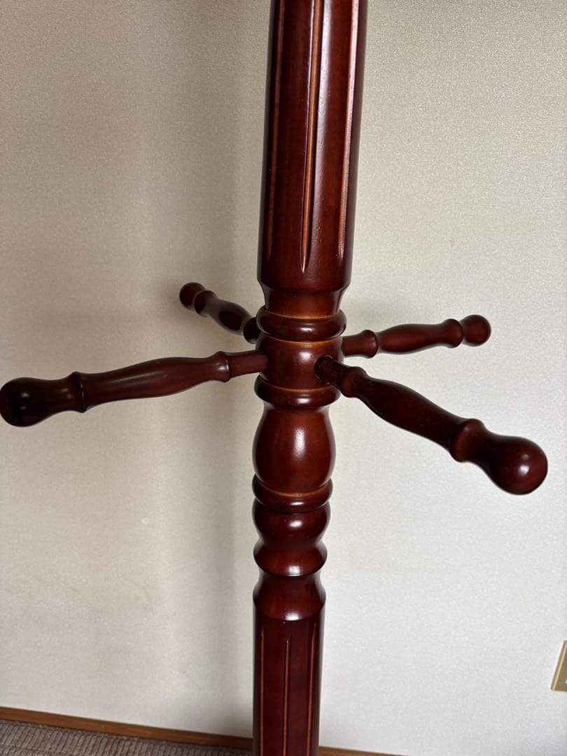 極太 ポールハンガー コートハンガー インテリア 木製 北欧 アンティーク