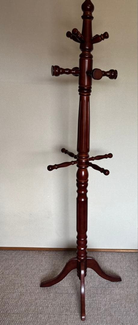 極太 ポールハンガー コートハンガー インテリア 木製 北欧 アンティーク