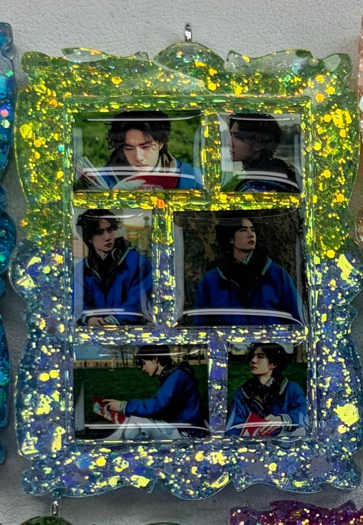 王一博 新作 六宫格　レジンキーホルダー❣️7点セット❣️確認用❣️0407