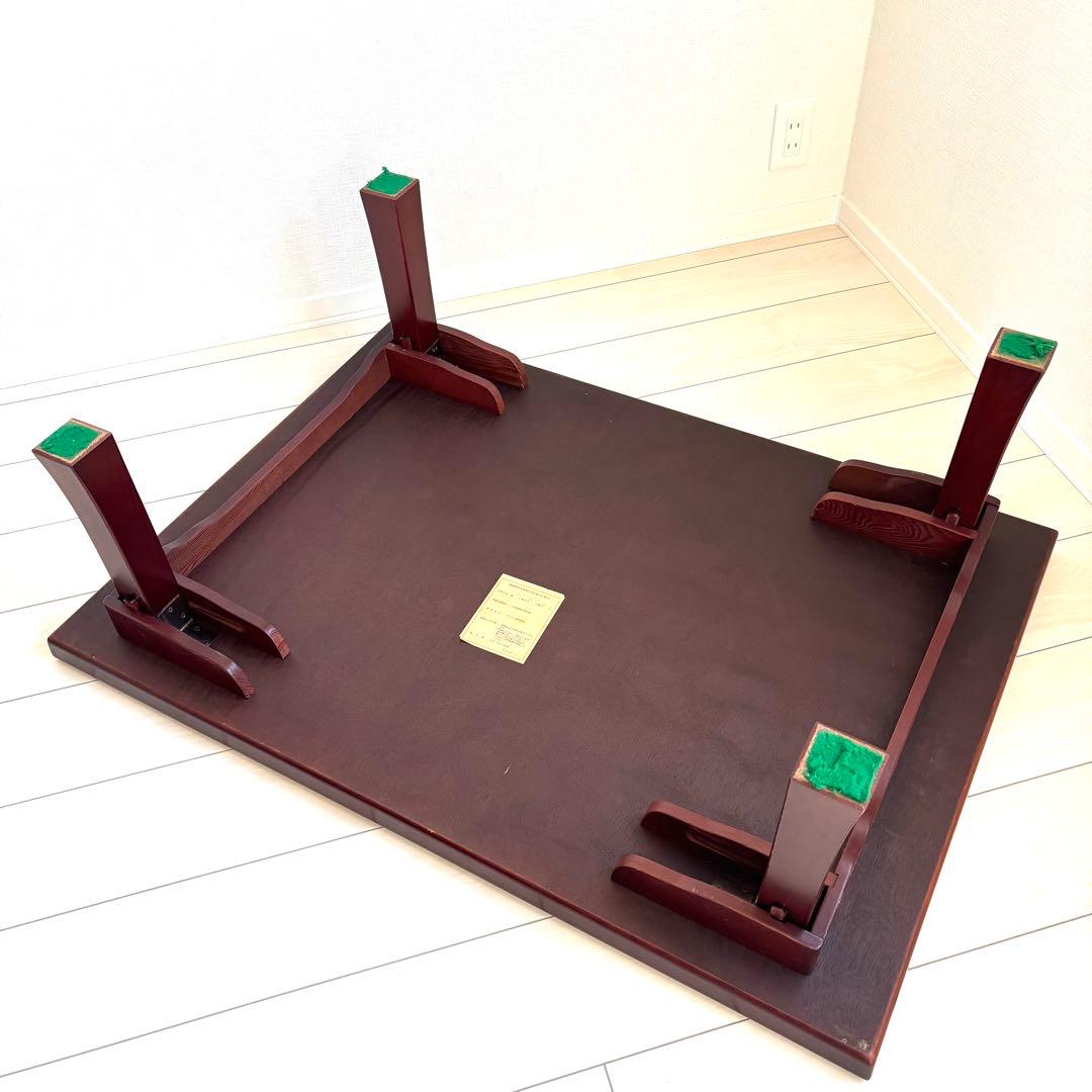 【美品】高級 折り畳み座卓 昭和レトロ アンティーク 職人手作り ちゃぶ台