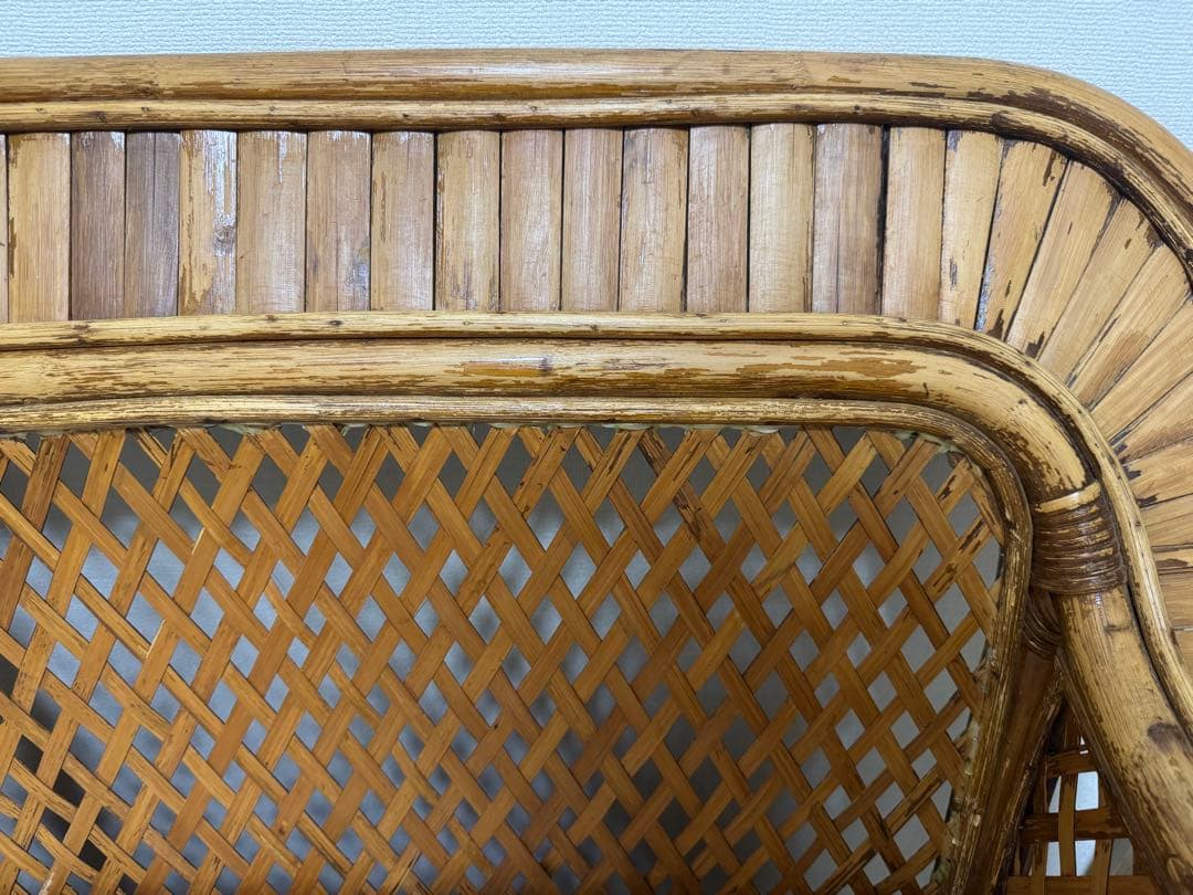 1970年代フランス製【ヴィンテージ家具】バンブー ソファ