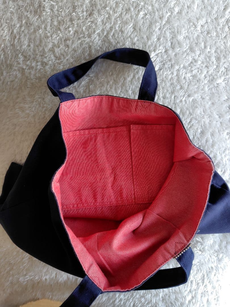 familiar りんご刺繍 トートバッグ