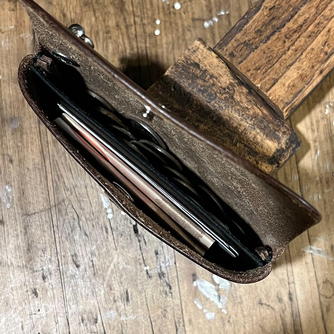 クロムエクセル 茶芯 コンパクトウォレット ベルトループ ミニウォレット #09