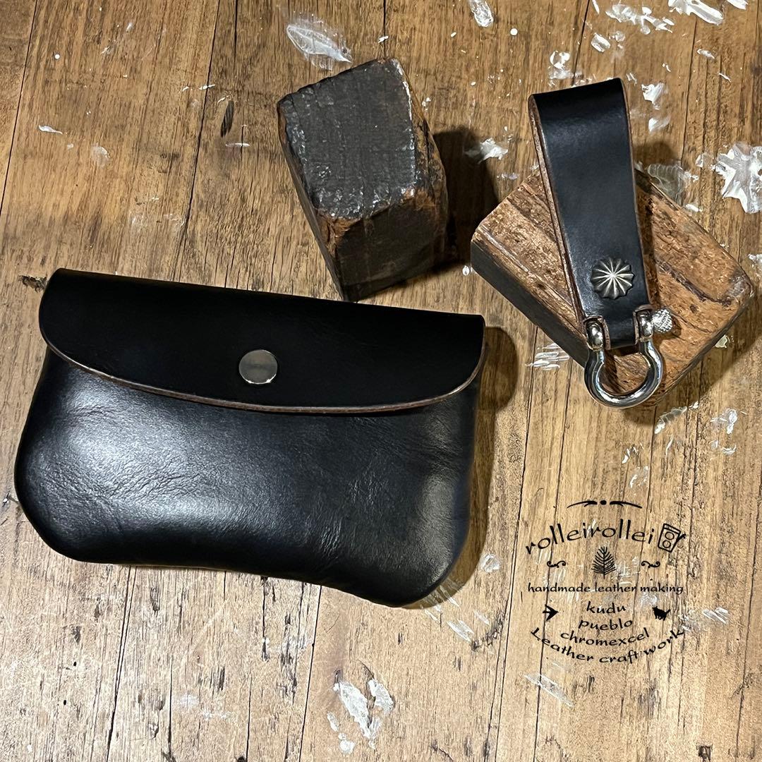 クロムエクセル 茶芯 コンパクトウォレット ベルトループ ミニウォレット #09