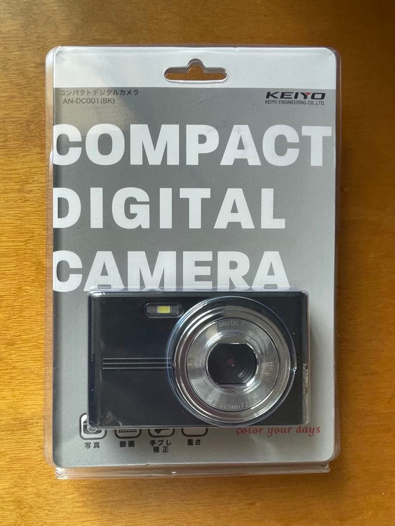 【超美品】KEIYO コンパクトデジタルカメラ AN-OCD001(BK)