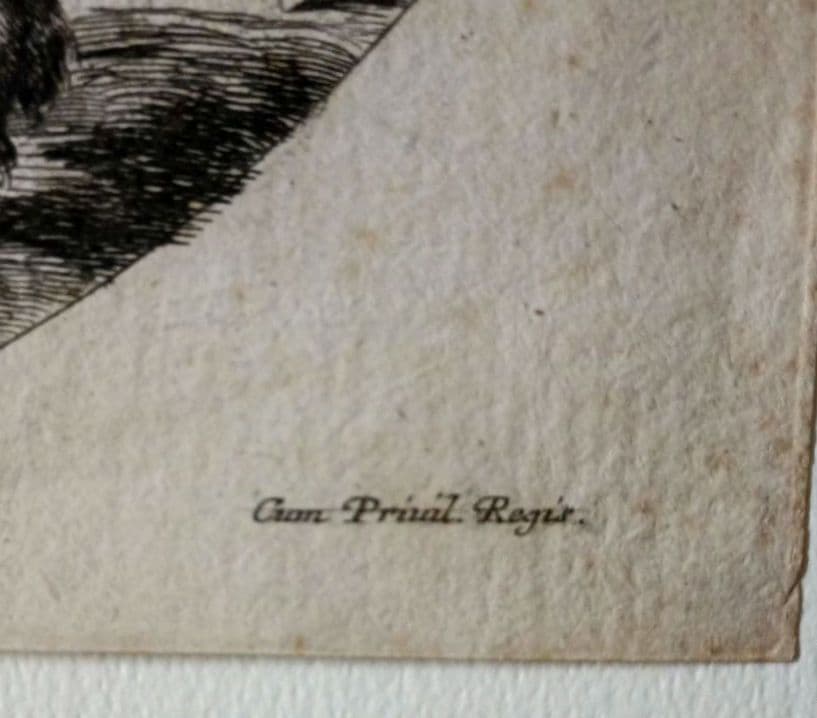 お値下げ　額装品　1640年頃　ステファノ・デラ・ベッラ　騎乗の戦士　稀少作品