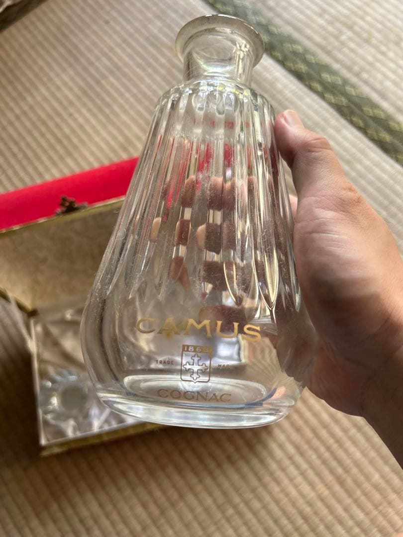 CAMUS カミュ カラフェ Baccarat バカラ クリスタル空き瓶　箱付