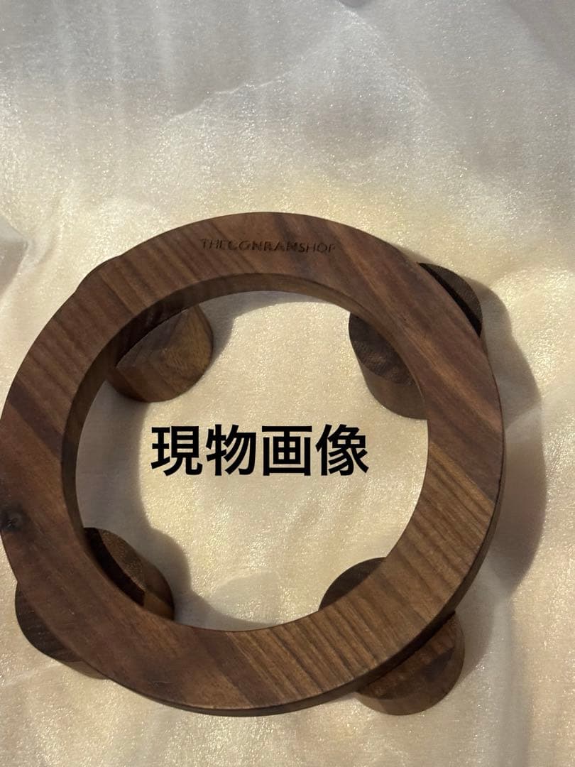 新品　コンランショップ刻印　天然木(胡桃)キャンドルホルダー¥13200匿名発送