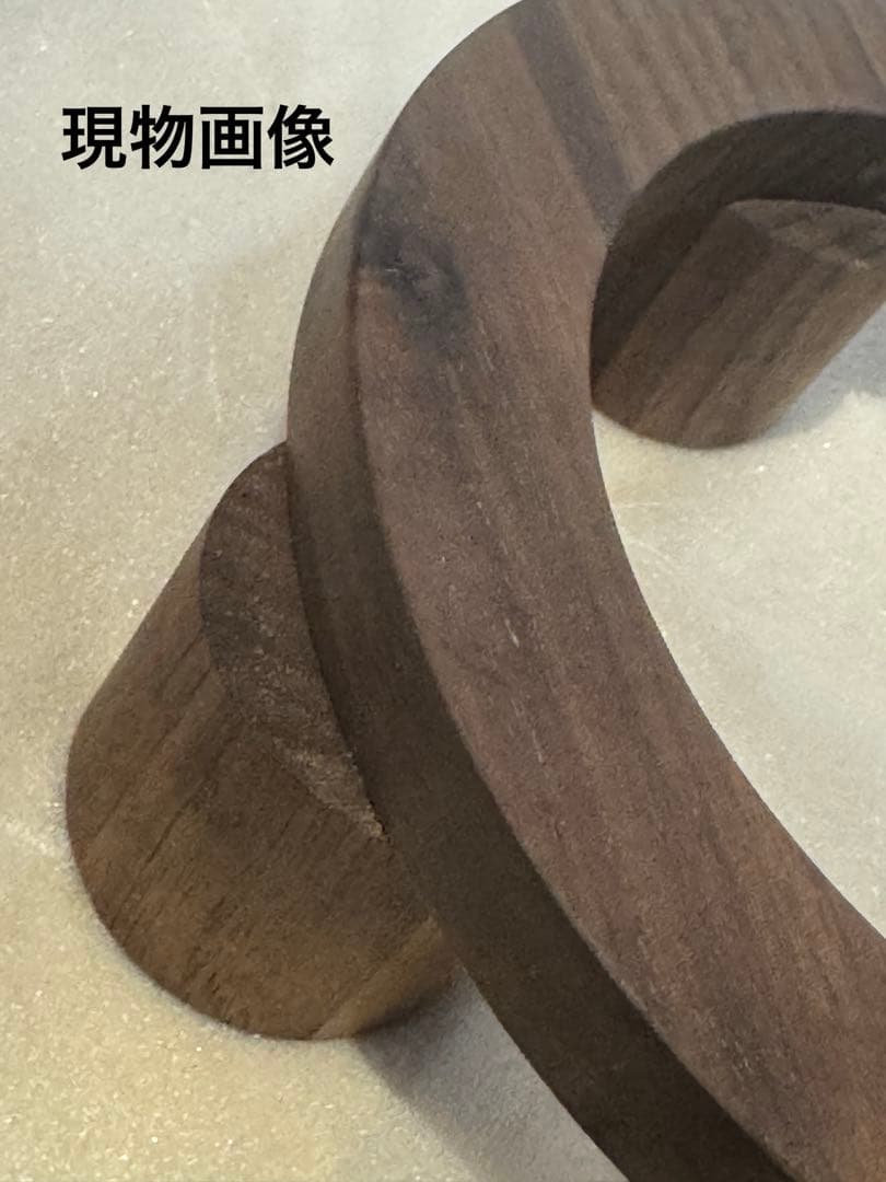 新品　コンランショップ刻印　天然木(胡桃)キャンドルホルダー¥13200匿名発送