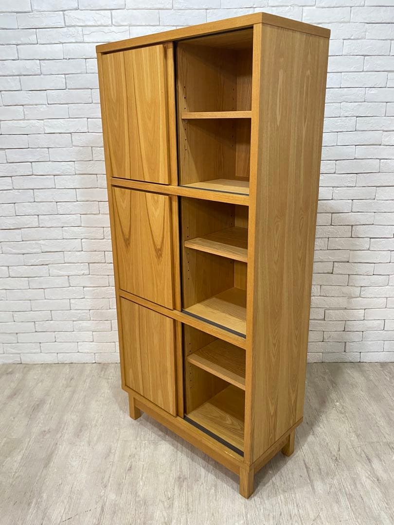 【東京都内23区配送無料】フランフラン アコルド タモ材 ブックシェルフ 本棚