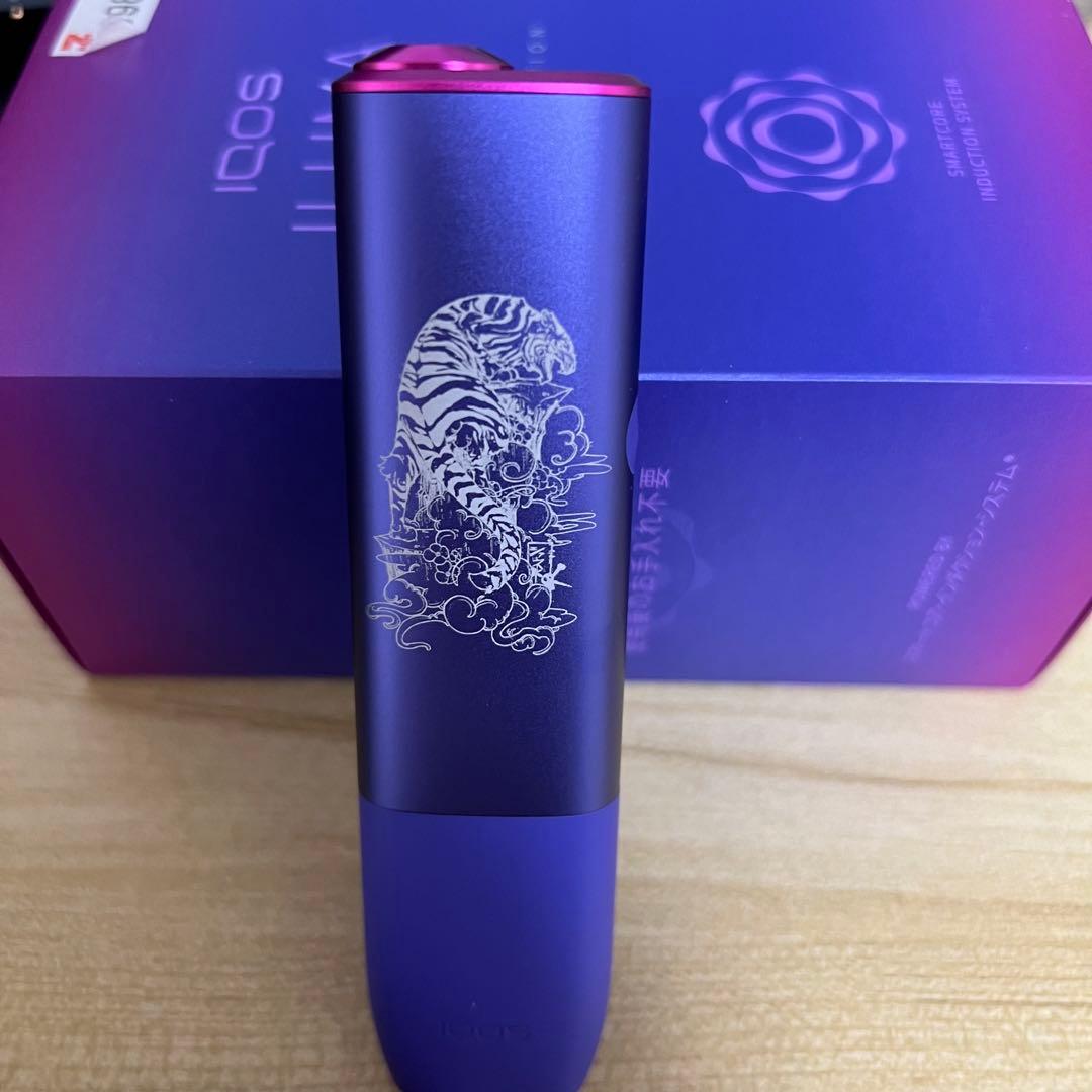 ４iQOS ILUMA ONE アイコス イルマ ワン ネオン虎レーザー加工B