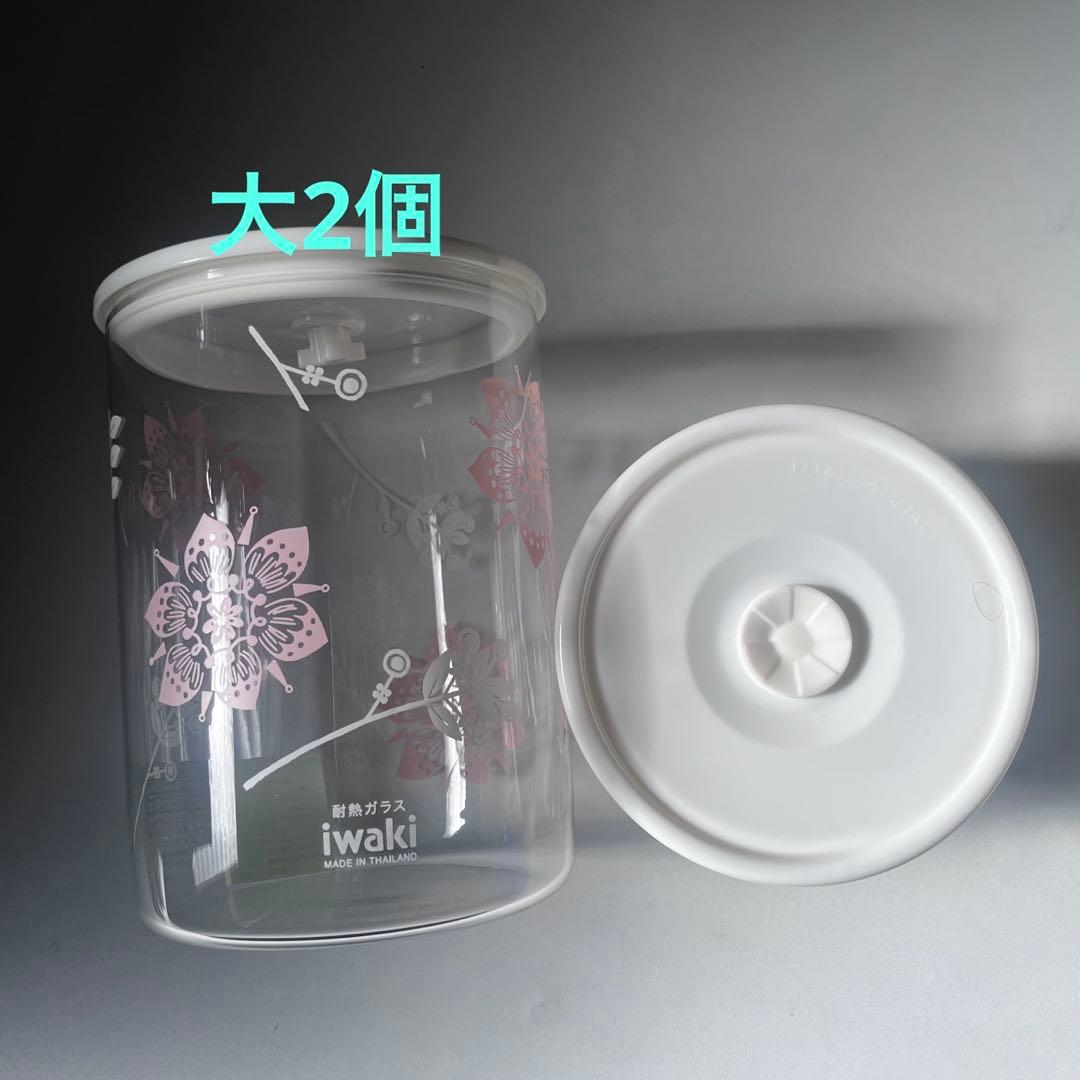 イワキ 耐熱ガラス 密閉パック＆レンジ ＜２サイズ６点セット＞