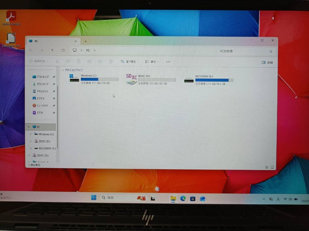 整備済 即使用可 Core i3 8世代 Win11 ワード エクセル 持ち運び
