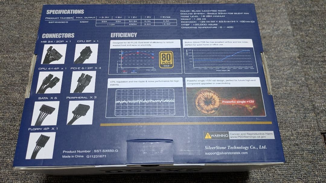 電源ユニット SilverStone SFX Series SX650 650W