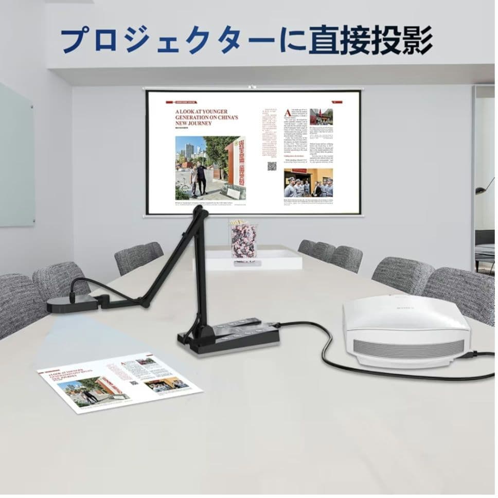 書画カメラ 4K 1500万画素 webカメラ プロジェクターに直接投影