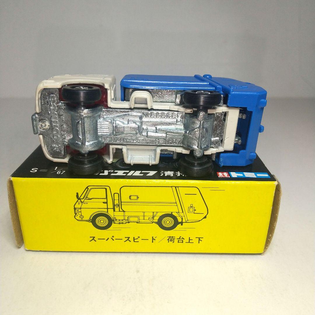 (3569)トミカ 黒箱 日本製 いすゞ エルフ 清掃車
