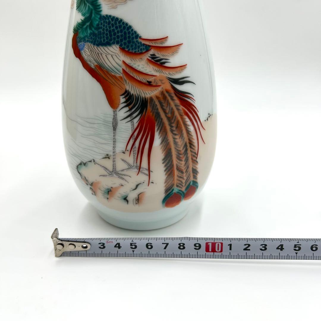鳳凰絵花瓶 深川製磁 宇佐神宮奉幣祭記念品【未使用保管品】