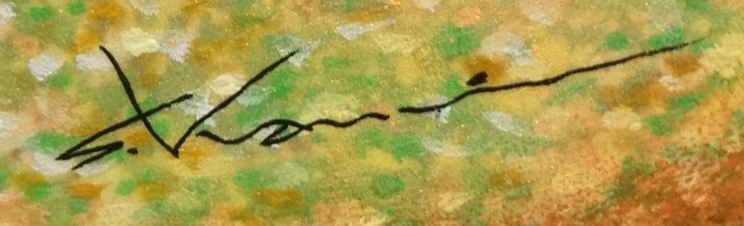 上鈴木正一 油彩画 B4『 朝の調教 2 』新作原画 超オススメの作品です!!