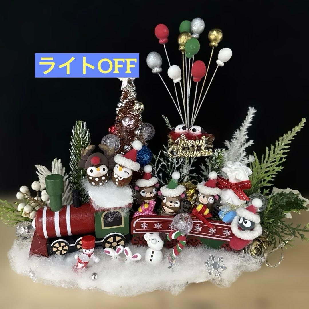 どんぐりアート♡ Xmasタペストリー風リース＆ let's goトレイン♡