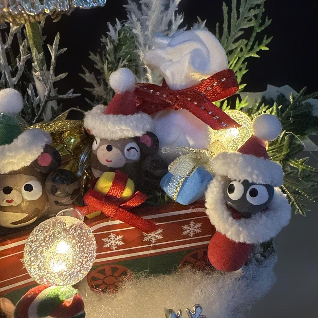 どんぐりアート♡ Xmasタペストリー風リース＆ let's goトレイン♡