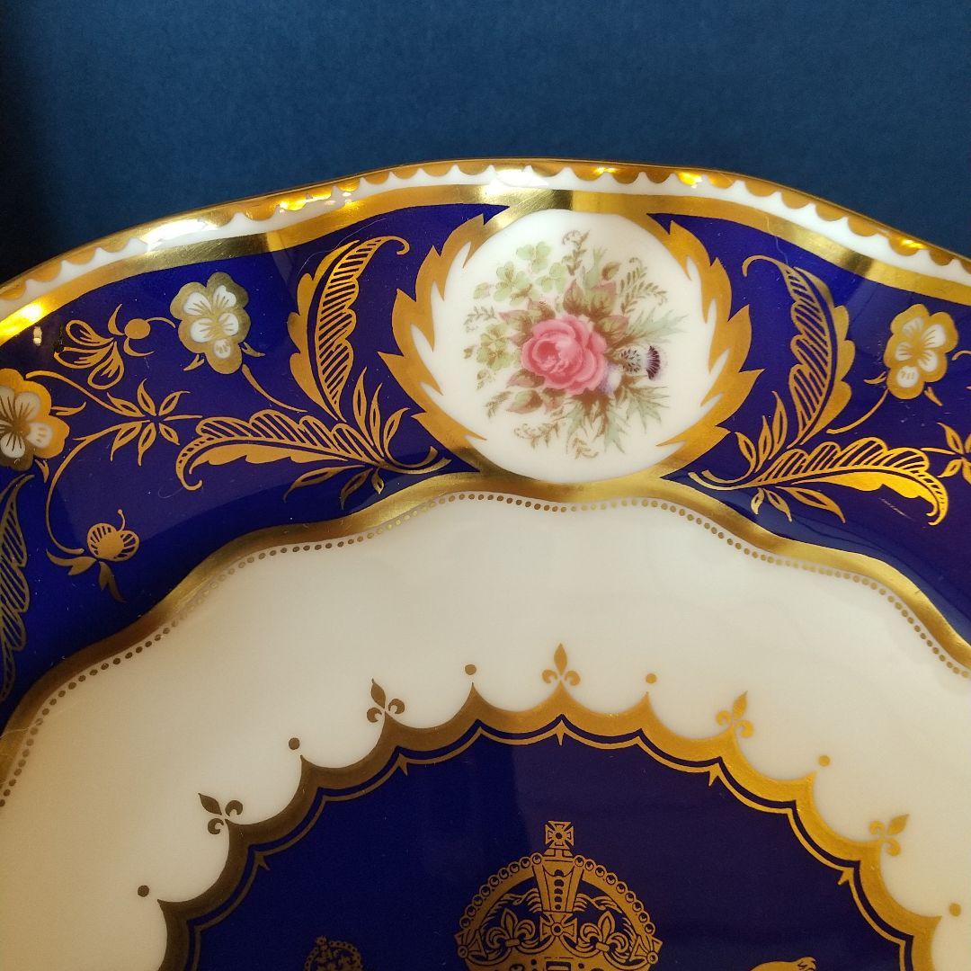 【希少品】ロイヤルクラウンダービー エリザベス皇太后生誕100年 装飾プレート