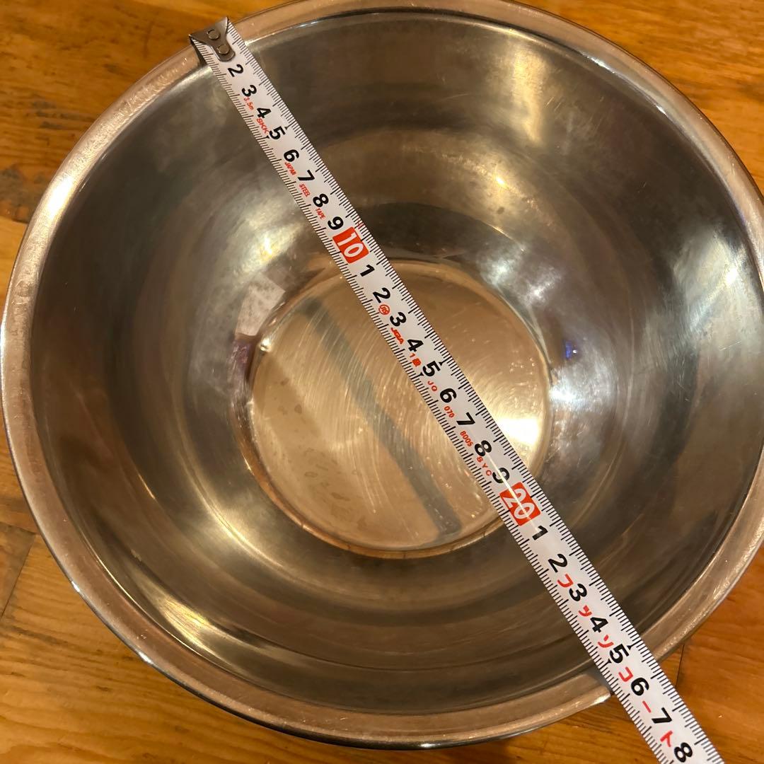 業務用ステンレス製ボウルとざるセット