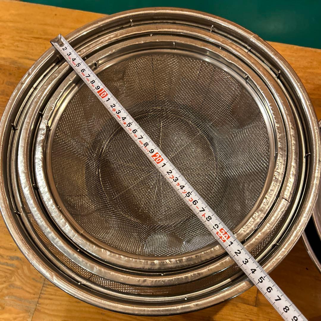 業務用ステンレス製ボウルとざるセット