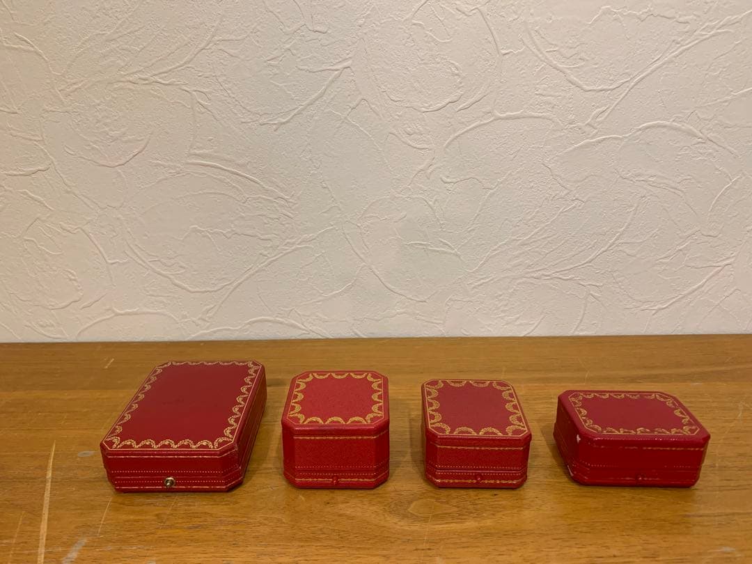 N0916-15★Cartier カルティエ ジュエリーBOX 空箱 4点セット