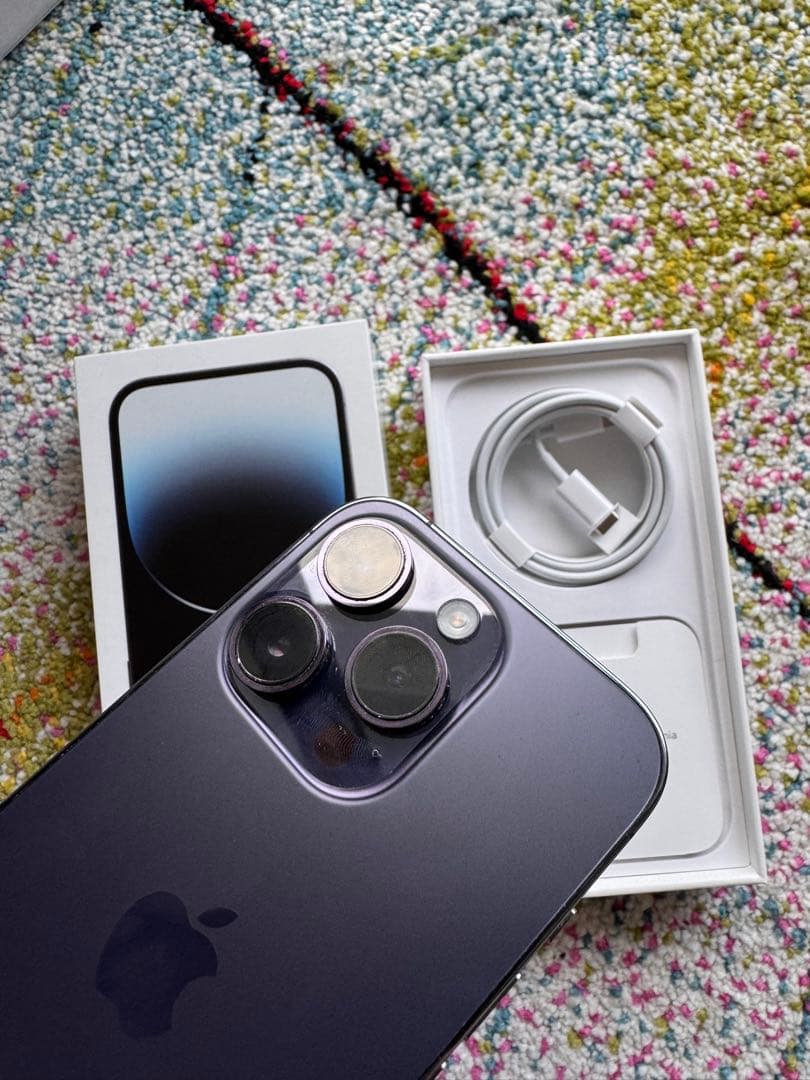 【美品】 iPhone 14 Pro 512GBディープパープル　SIMフリー