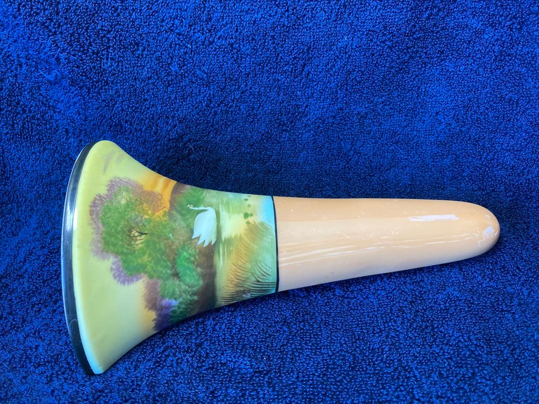 ★お値下げ★　オールドノリタケ　湖畔に白鳥絵の壁掛け花瓶