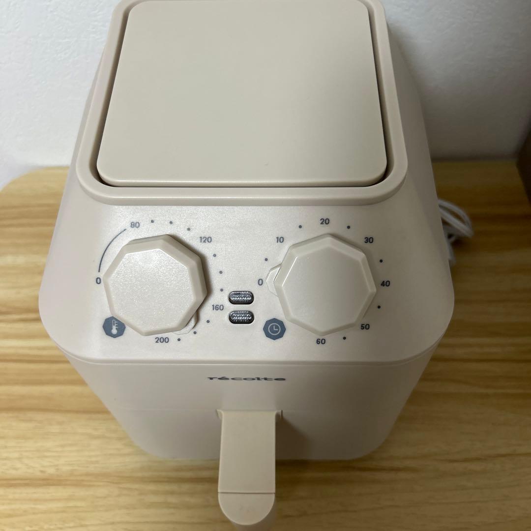 美品　recolte エアーオーブン（オフホワイト）