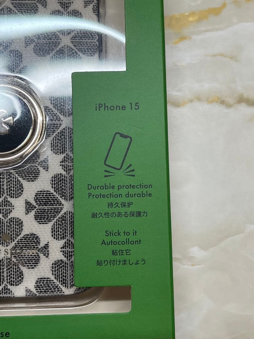 【新品未使用】01 ケイトスペード　iPhone15 スマホケース　カバー