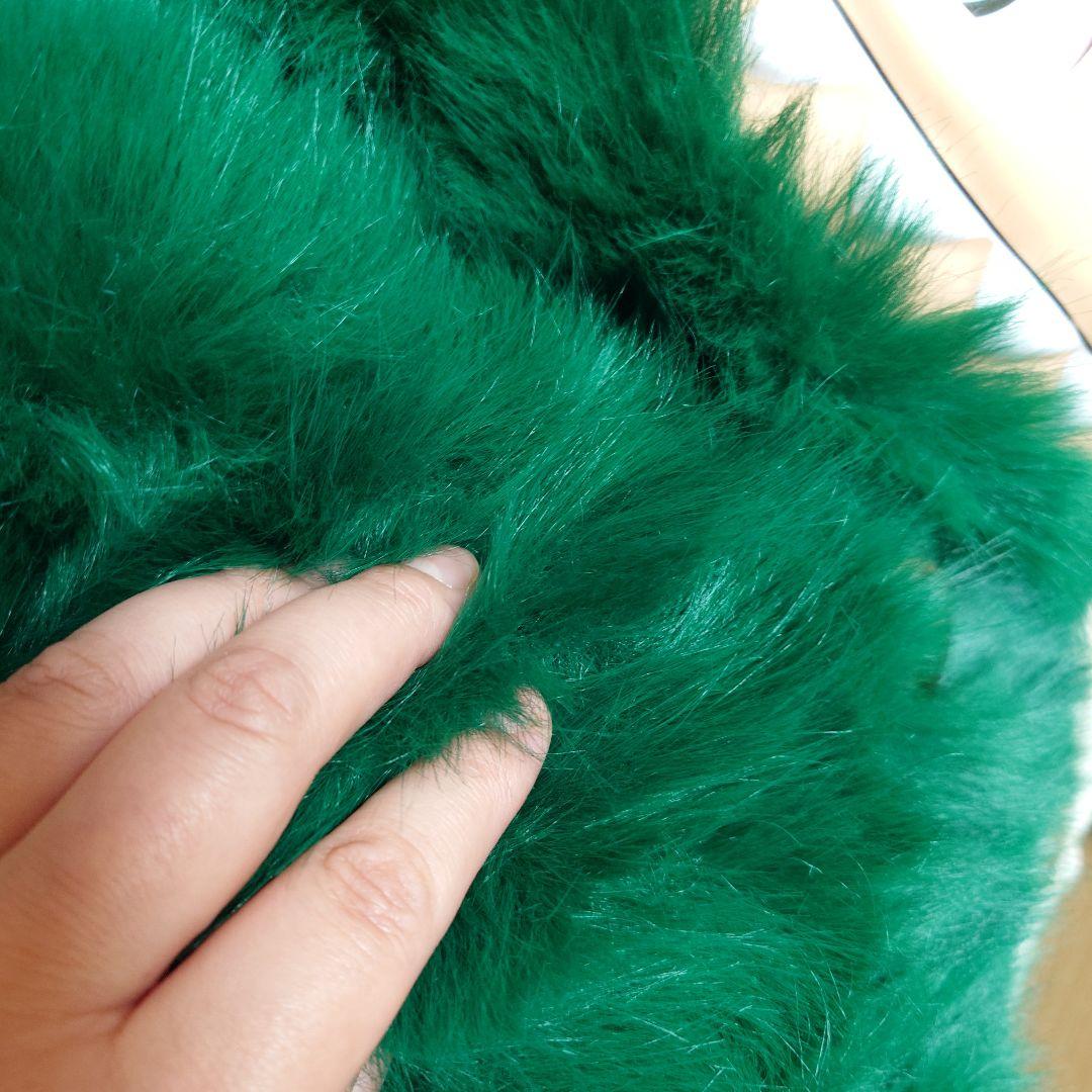 超特大60cmジモモ カラフルテール 特注モデル ダークグリーン 新品・未使用