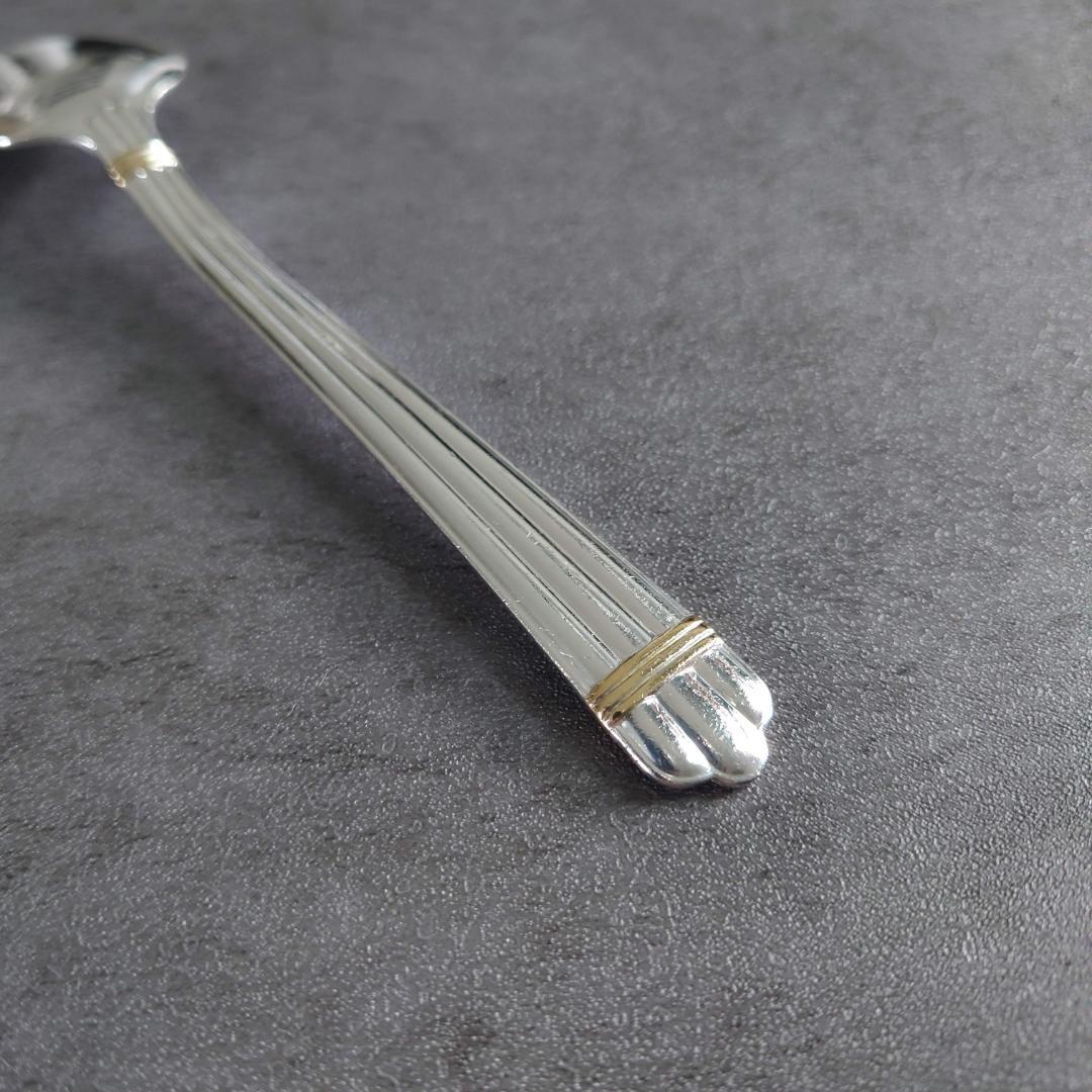 希少 クリストフル アリアゴールドリング ソーススプーン 1点