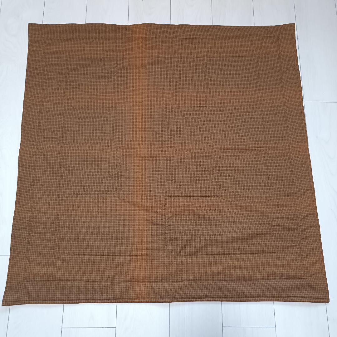 ログキャビンパターンの手作りパッチワークキルト 約90cm四方