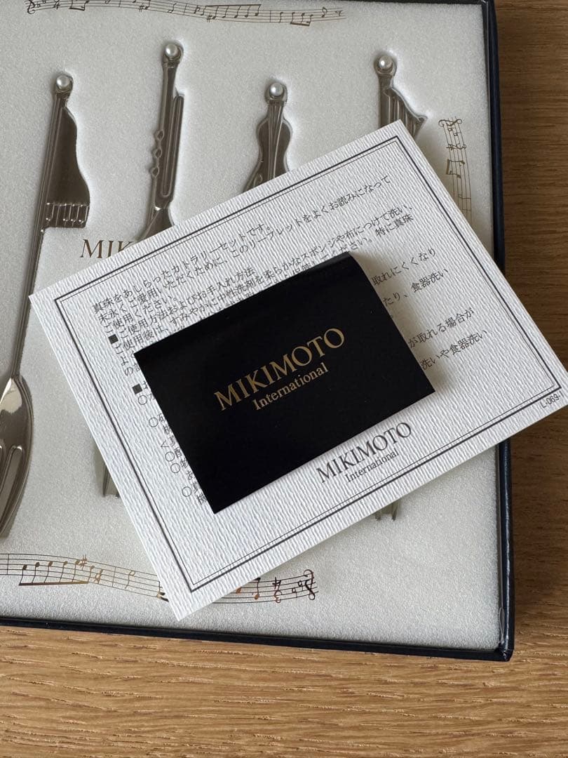 MIKIMOTO 音符デザイン フォークセット