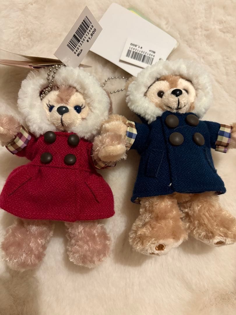 ダッフィー　シェリーメイ　2017冬　ぬいぐるみバッジ