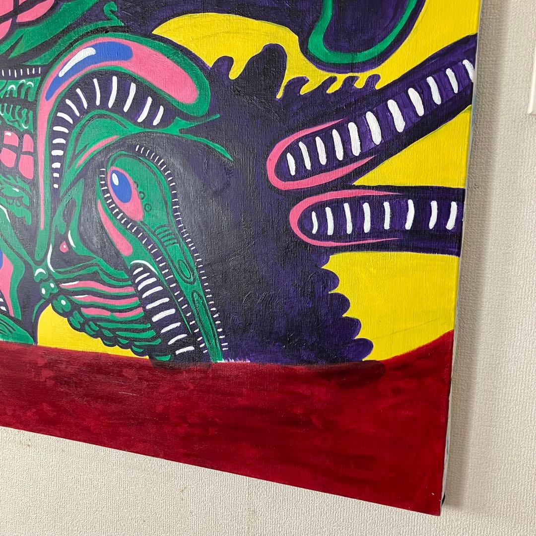 エイリアン　プレデター　大型キャンバス　F80号　SF映画　絵画