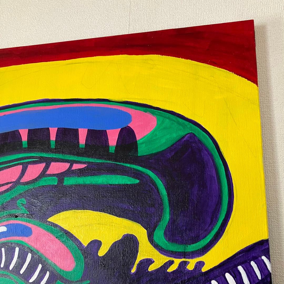 エイリアン　プレデター　大型キャンバス　F80号　SF映画　絵画