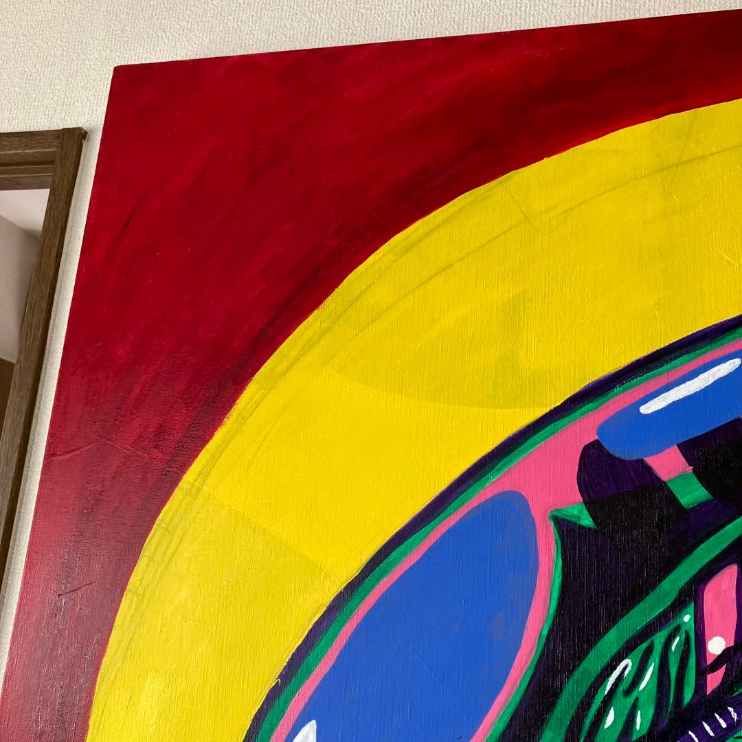 エイリアン　プレデター　大型キャンバス　F80号　SF映画　絵画