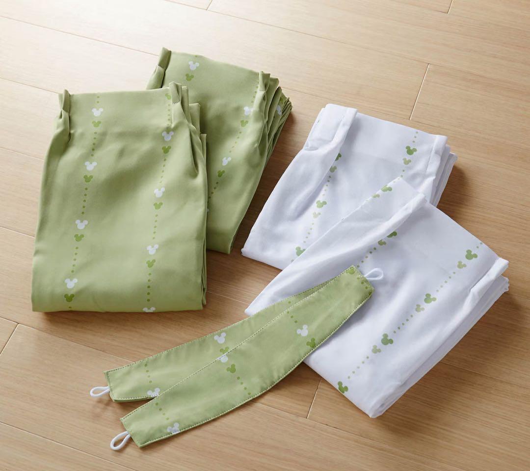 ベルメゾン ディズニー 遮光 UVカーテン・レースカーテン4枚組　4点セット