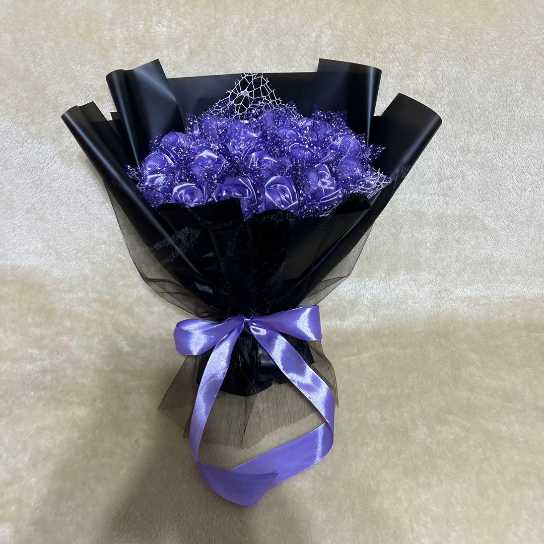 20本薄紫バラブーケ　プレゼント お祝い 枯れない花 永生薔薇　特別な人へ