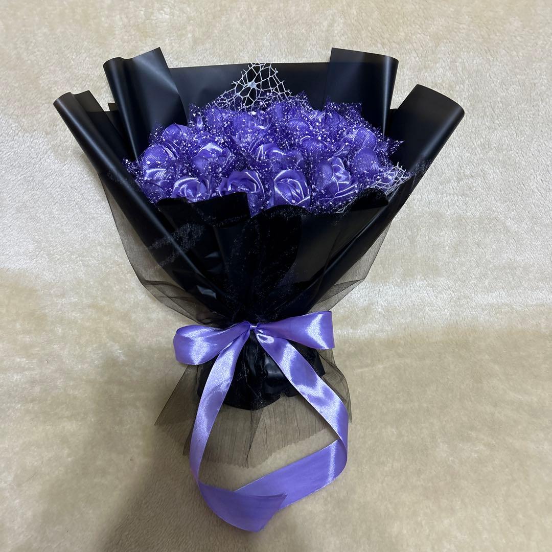 20本薄紫バラブーケ　プレゼント お祝い 枯れない花 永生薔薇　特別な人へ