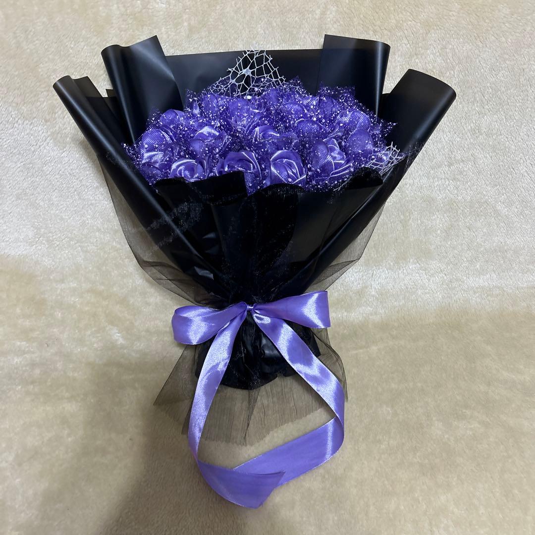 20本薄紫バラブーケ　プレゼント お祝い 枯れない花 永生薔薇　特別な人へ