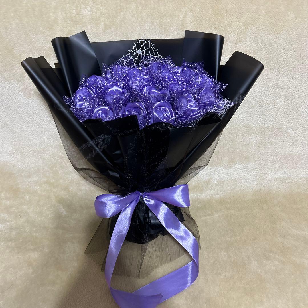 20本薄紫バラブーケ　プレゼント お祝い 枯れない花 永生薔薇　特別な人へ