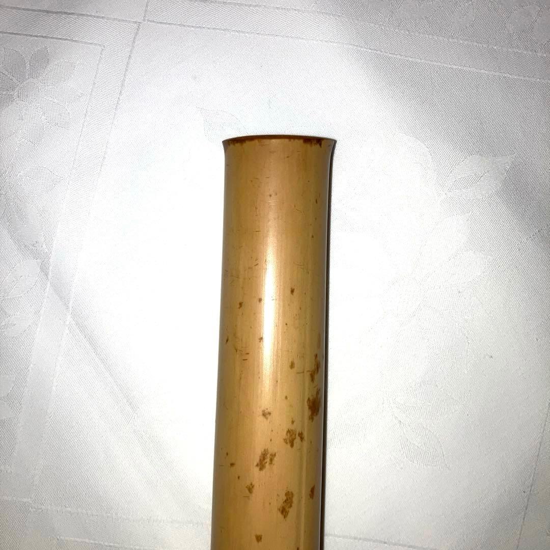 尺八1尺六寸管　本体 竹製 7孔　歌口キャップ、袋付き