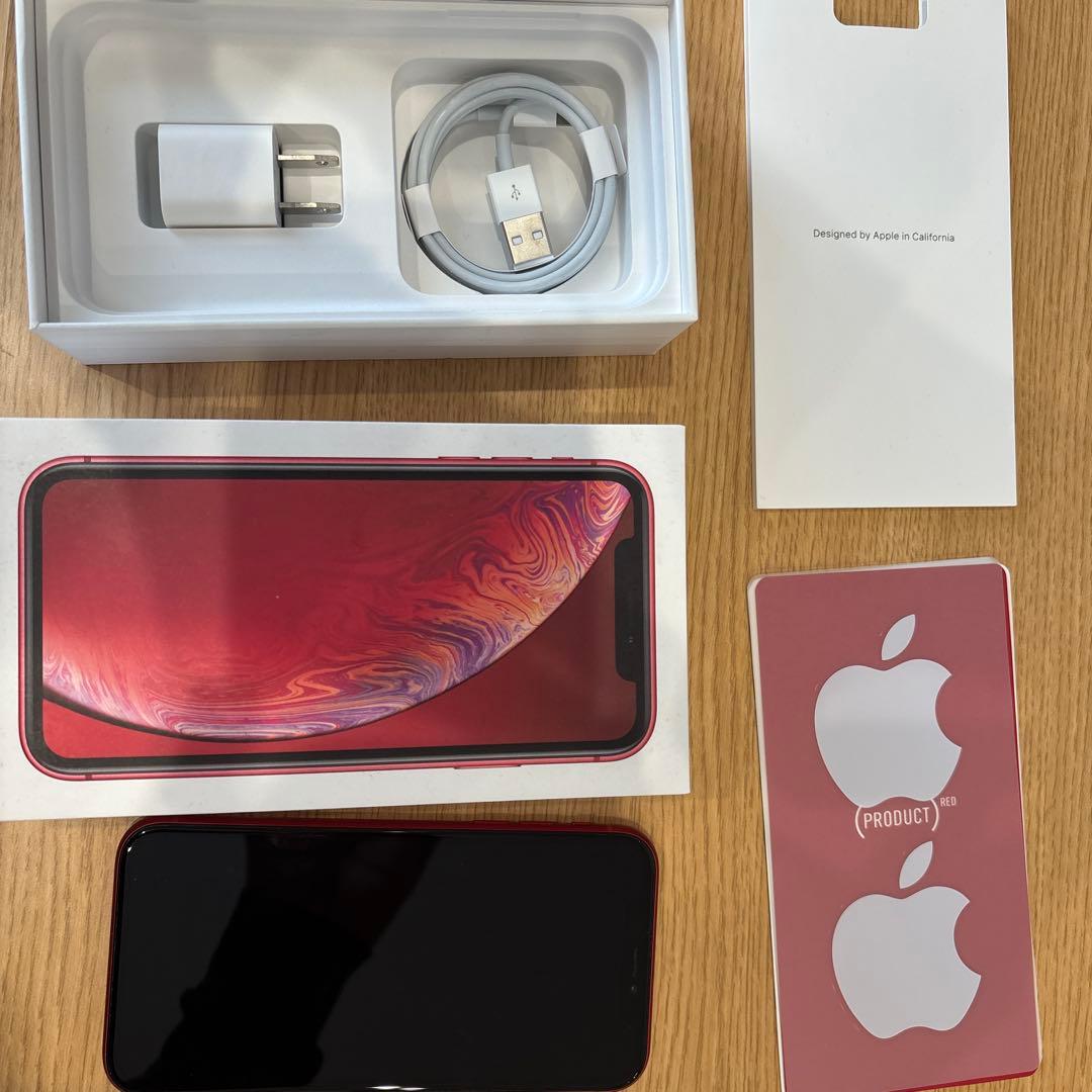 iPhone XR レッド　128GB SIMフリー　バッテリー79%