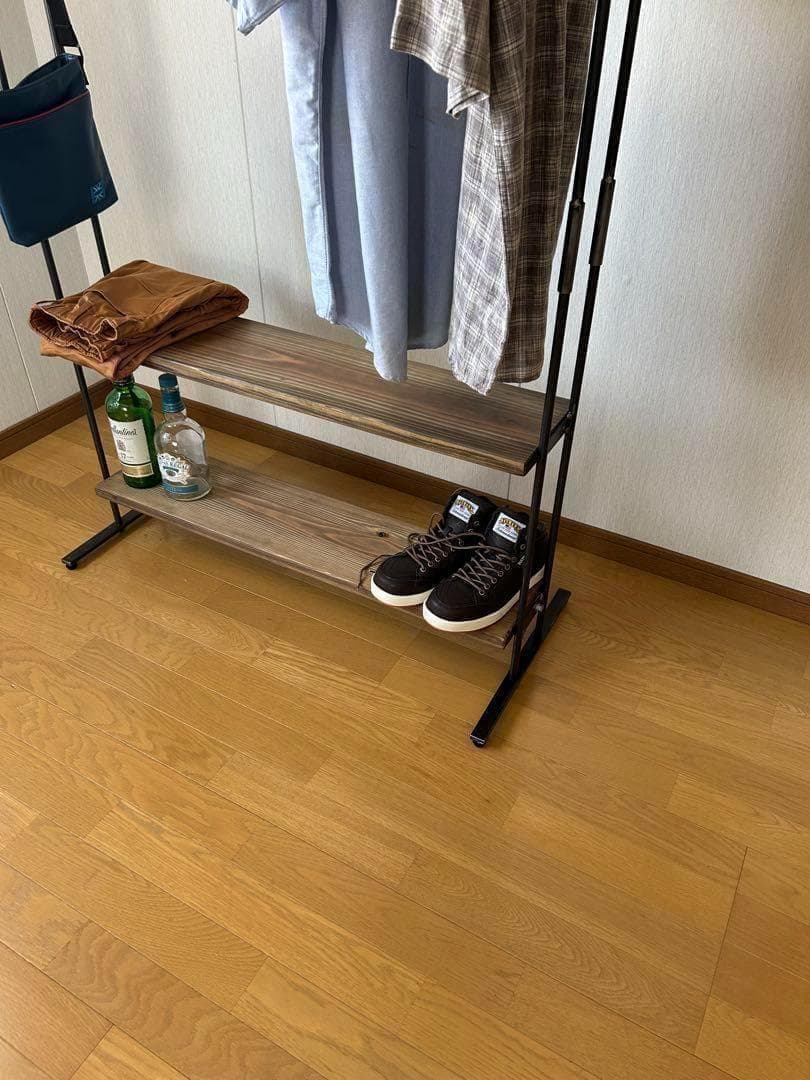 ☆2段棚　ラック　アンティーク風　ハンドメイド　　アイアン家具