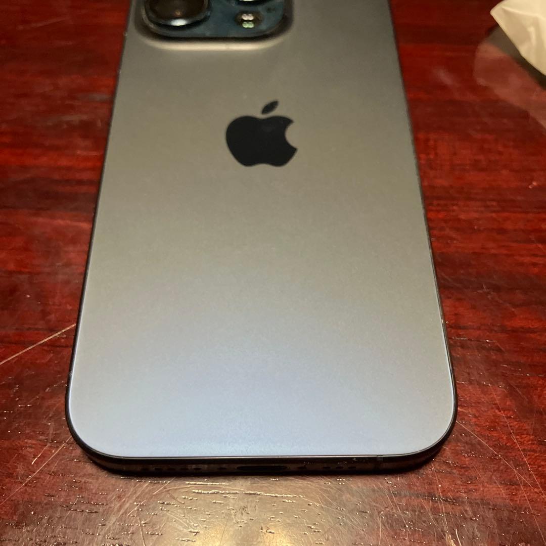 iPhone 15 Pro ブルーチタニウム 本体　iFace ケース付き