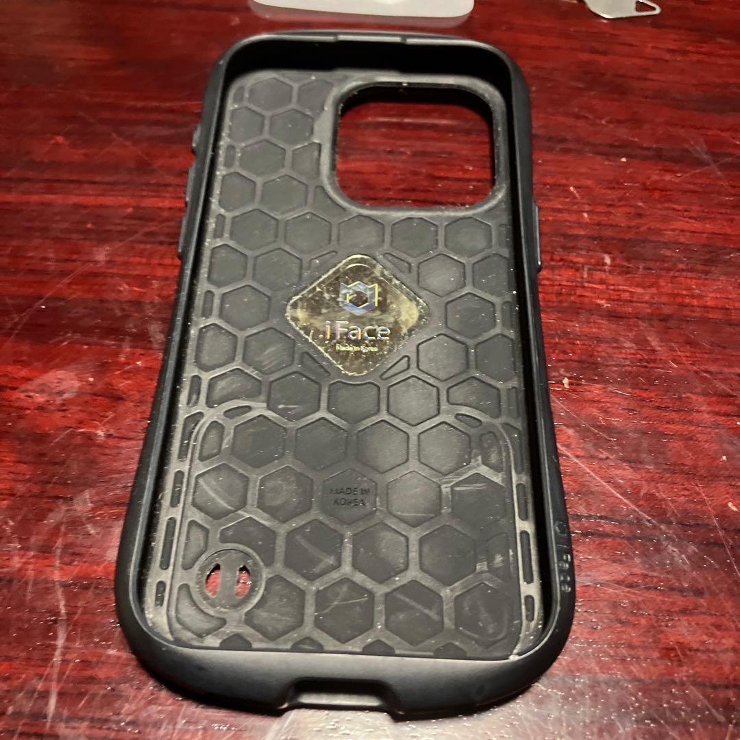 iPhone 15 Pro ブルーチタニウム 本体　iFace ケース付き